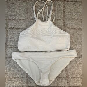 Vitamin A Swim Suit, White, Size Medium